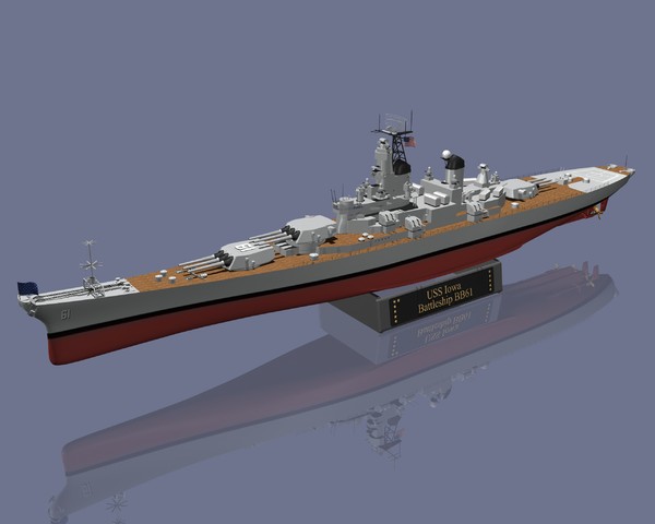 maya iowa battleships - USS Iowa Battleship by jhthomas512