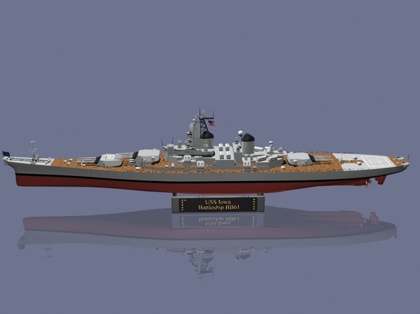 maya iowa battleships - USS Iowa Battleship by jhthomas512
