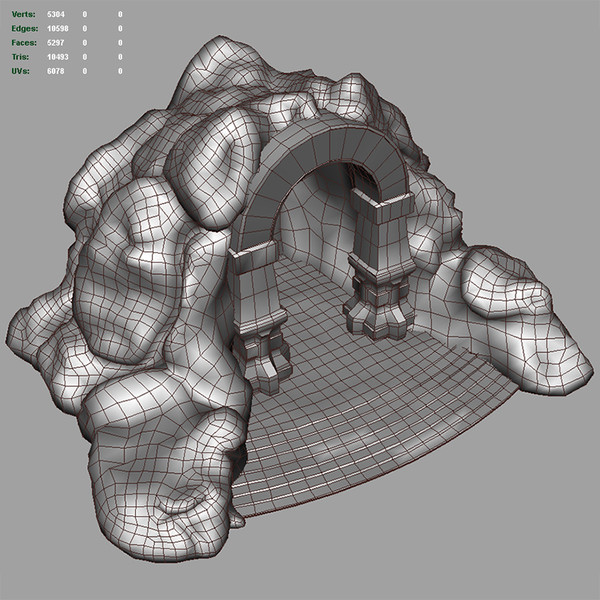 cave-entrance cave entrance fbx - Cave-Entrance... by bemola