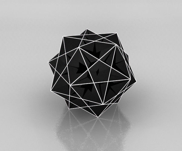 artifact pentagrams unique 3d model - penta-gem by dddrawww