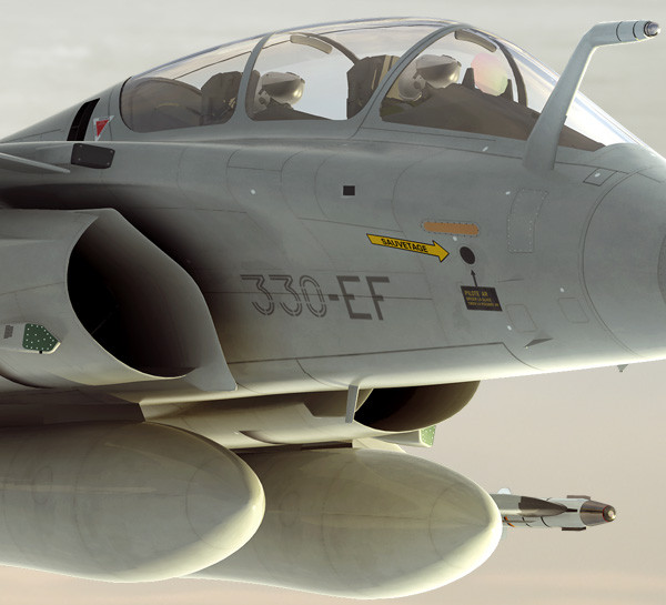 rafale french fighter aircraft 3d model - Rafale --- French fighter by earth art