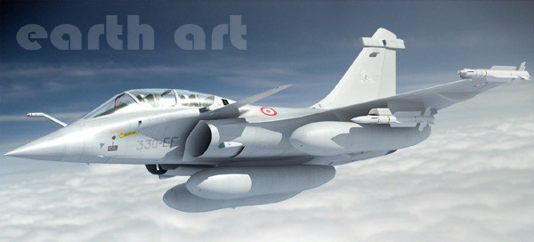 rafale french fighter aircraft 3d model - Rafale --- French fighter by earth art