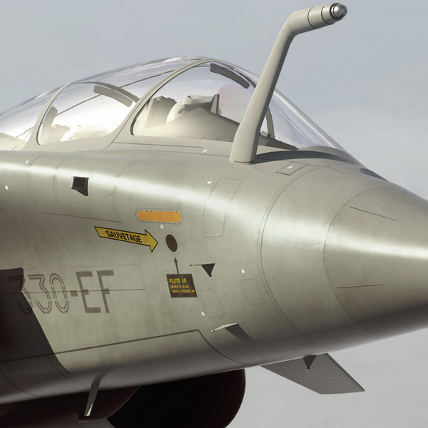 rafale french fighter aircraft 3d model - Rafale --- French fighter by earth art