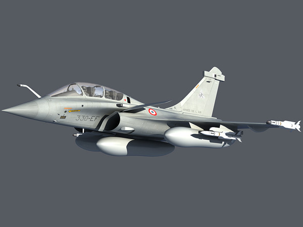 rafale french fighter aircraft 3d model - Rafale --- French fighter by earth art
