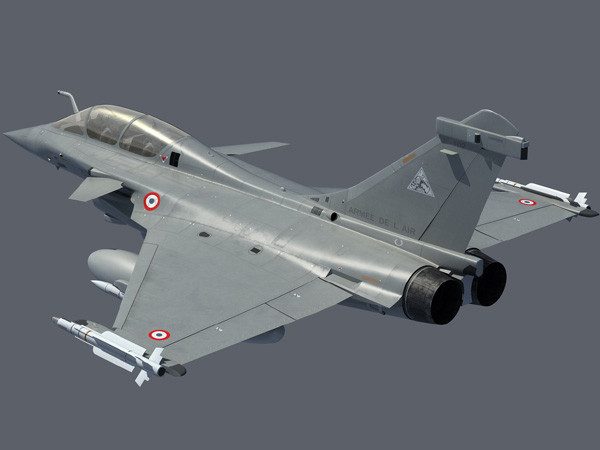 rafale french fighter aircraft 3d model - Rafale --- French fighter by earth art