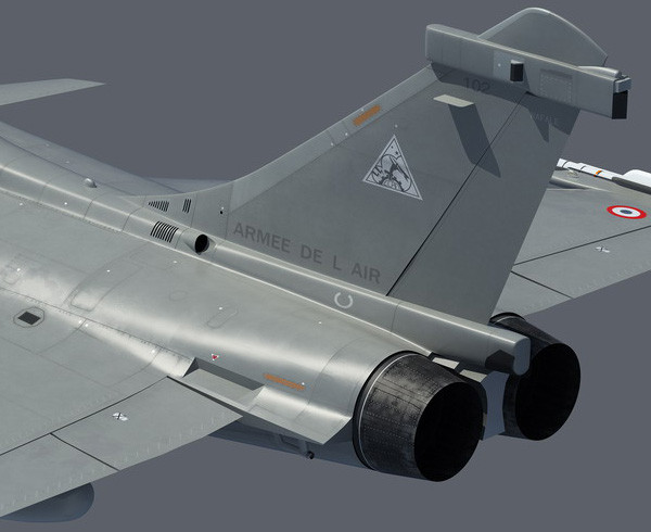 rafale french fighter aircraft 3d model - Rafale --- French fighter by earth art