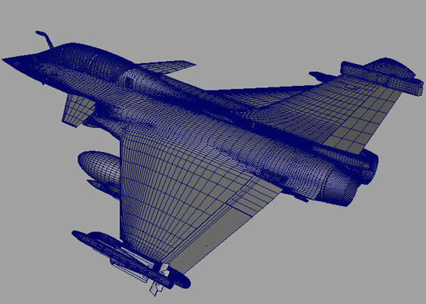 rafale french fighter aircraft 3d model - Rafale --- French fighter by earth art
