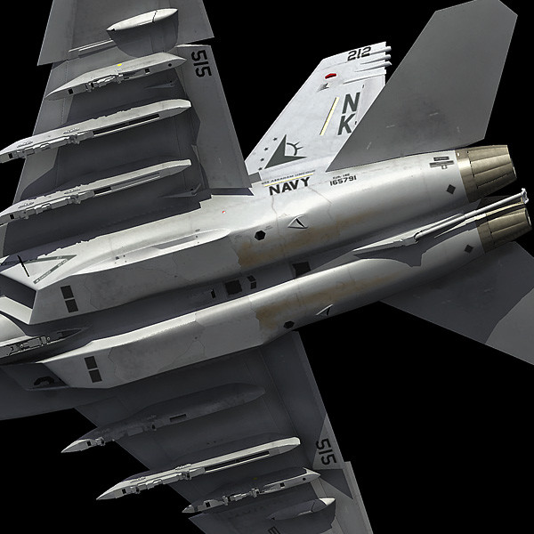 cvn-68 nimitz 3d max - Nimitz & F18E by earth art
