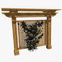 3d model of pergola trellis