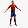 soccer player 3d model