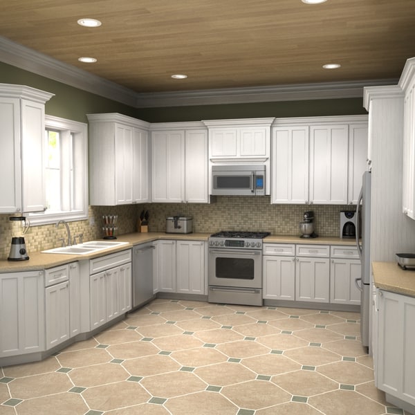 3d max kitchen scene - Full Kitchen Scene 2... by monkeyodoom