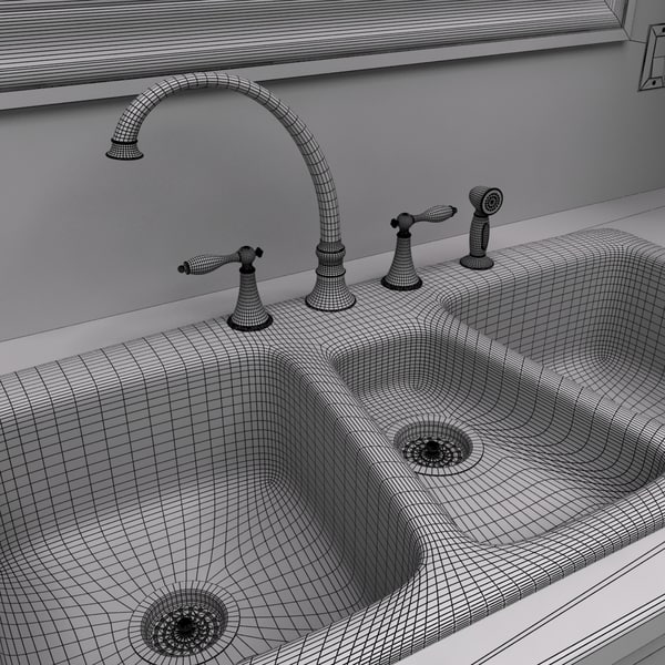 3d max kitchen scene - Full Kitchen Scene 2... by monkeyodoom