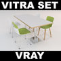 vitra set chairs table max