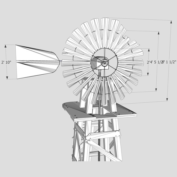 old farm windmill 3ds - The Old Farm Windmill... by chaosfractal