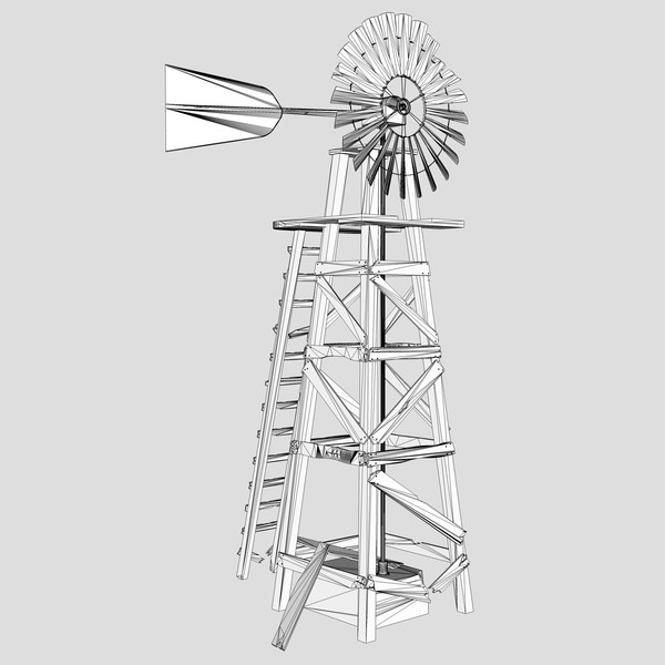 old farm windmill 3ds - The Old Farm Windmill... by chaosfractal