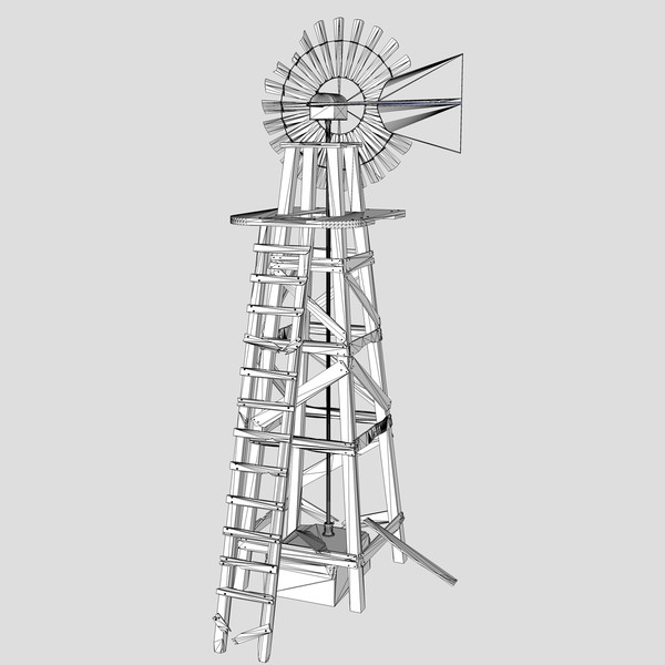 old farm windmill 3ds - The Old Farm Windmill... by chaosfractal