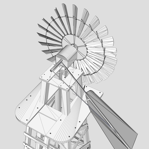 old farm windmill 3ds - The Old Farm Windmill... by chaosfractal