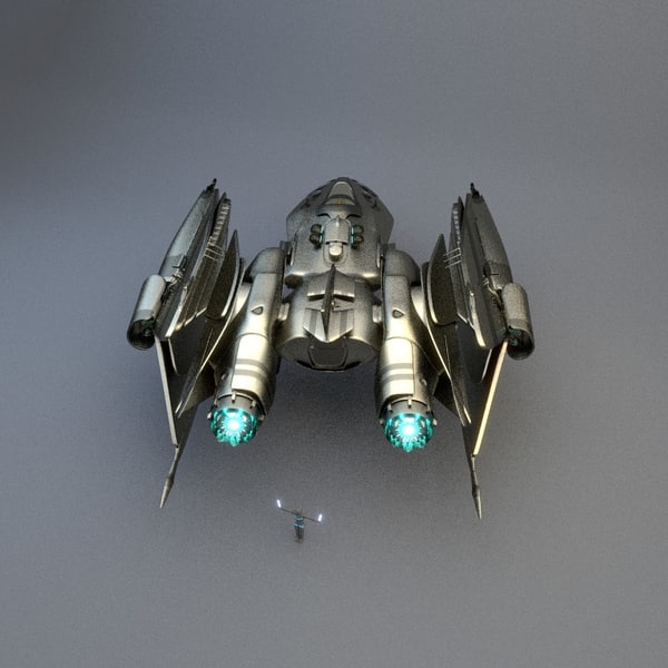 space spaceship 3d model - Spaceship FSX82001R... by sender pinarci