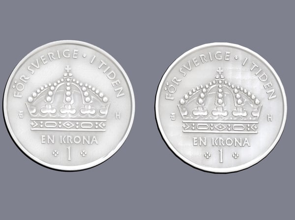 swedish crown coin 3d max - Swedish crown coin... by aristarch