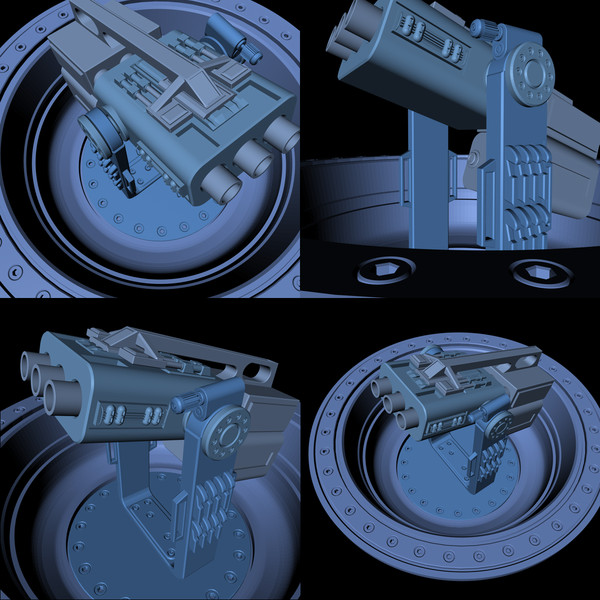 missile launcher 3d model - Missile Launcher by old_det
