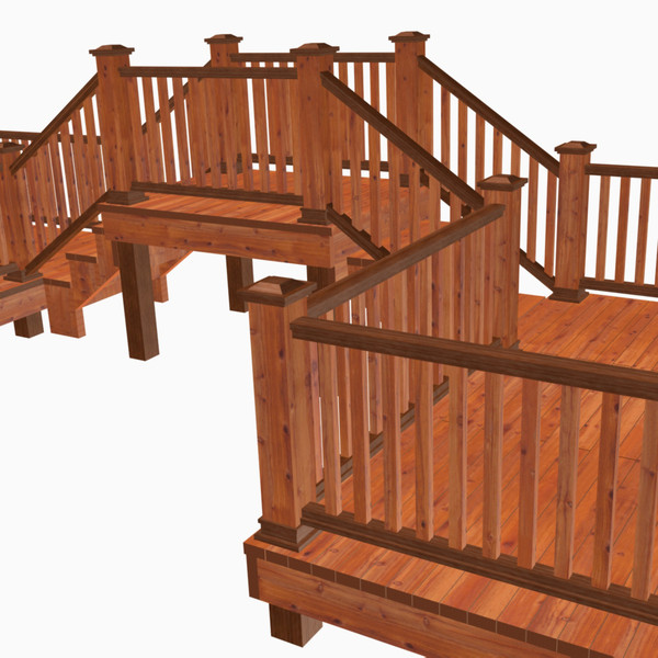 3d double deck bridge - Double Deck by chaosfractal