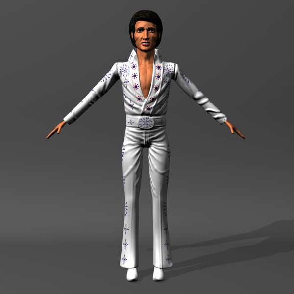 elvis presley 3d 3ds - Elvis by novaart
