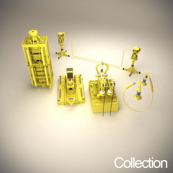 sub sea production 3d model - Sub Sea Production System by emma j