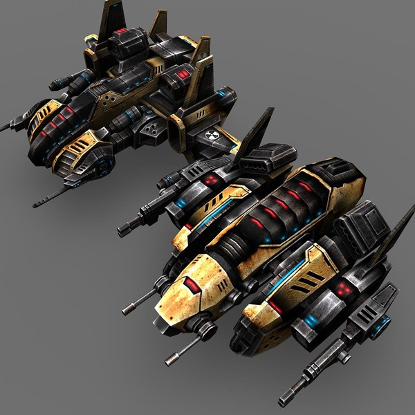 3d model of 2 space ship bosses - 2_Space_Ship_Boss... by Angryfly