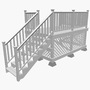 white deck 3d model