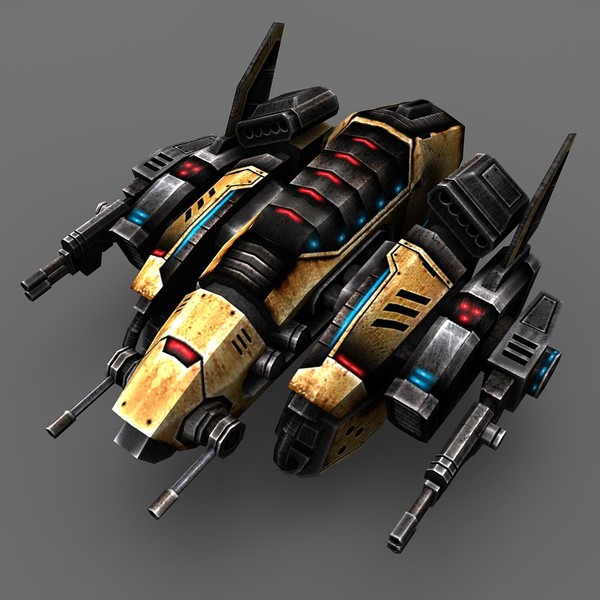 3d model of 2 space ship bosses - 2_Space_Ship_Boss... by Angryfly