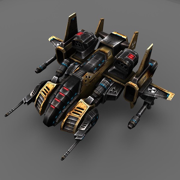 3d model of 2 space ship bosses - 2_Space_Ship_Boss... by Angryfly