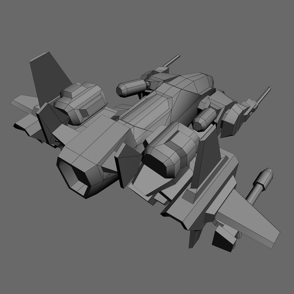 3d model of 2 space ship bosses - 2_Space_Ship_Boss... by Angryfly