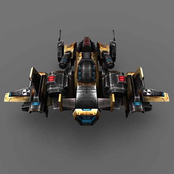 3d model of 2 space ship bosses - 2_Space_Ship_Boss... by Angryfly