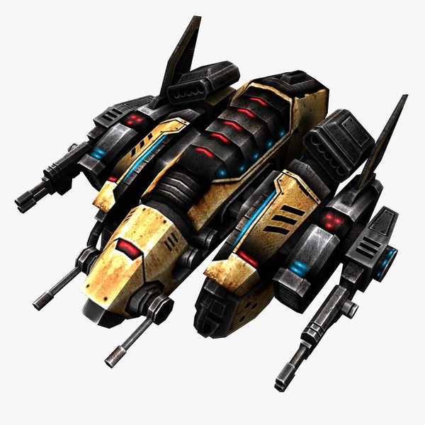3d model of 2 space ship bosses - 2_Space_Ship_Boss... by Angryfly
