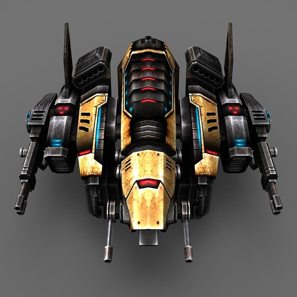 3d model of 2 space ship bosses - 2_Space_Ship_Boss... by Angryfly