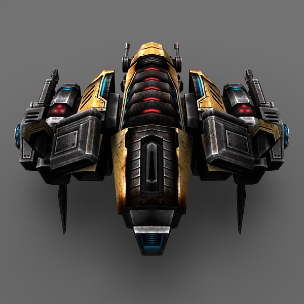 3d model of 2 space ship bosses - 2_Space_Ship_Boss... by Angryfly