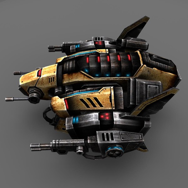 3d model of 2 space ship bosses - 2_Space_Ship_Boss... by Angryfly