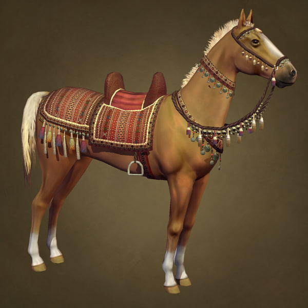 desert horse 3d model - AkhalTeke... by Shakilai