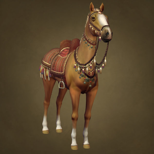 desert horse 3d model - AkhalTeke... by Shakilai
