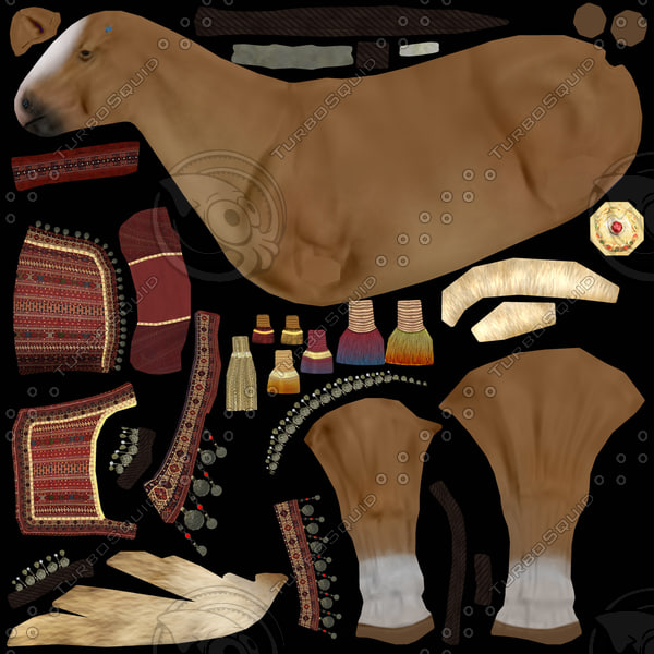 desert horse 3d model - AkhalTeke... by Shakilai