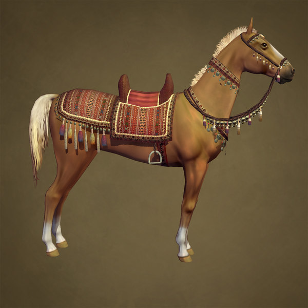 desert horse 3d model - AkhalTeke... by Shakilai