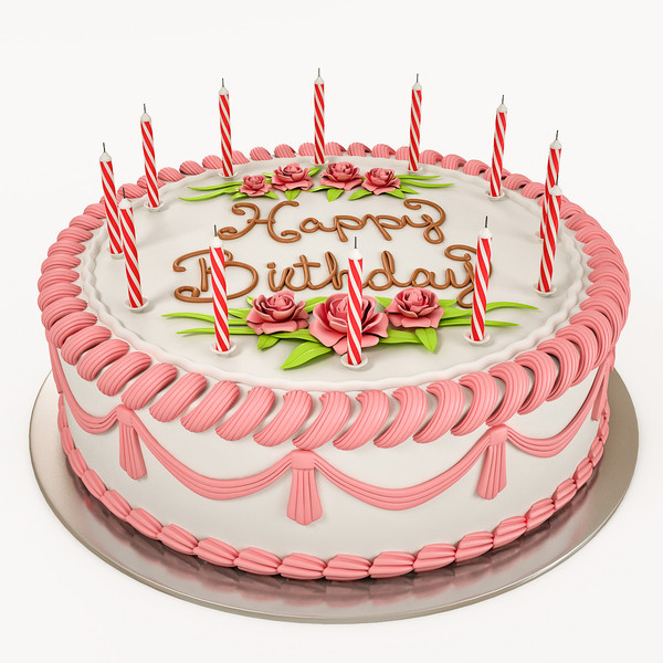 birthday cake 3d model - Birthday Cake... by PlastyForma