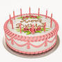 birthday cake 3d model