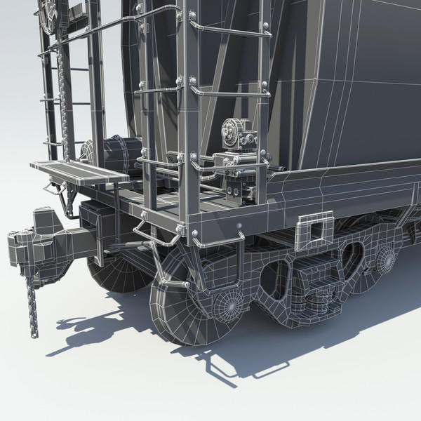 3d railway grain car cargo train - Train Grain Car... by Trueview 3D
