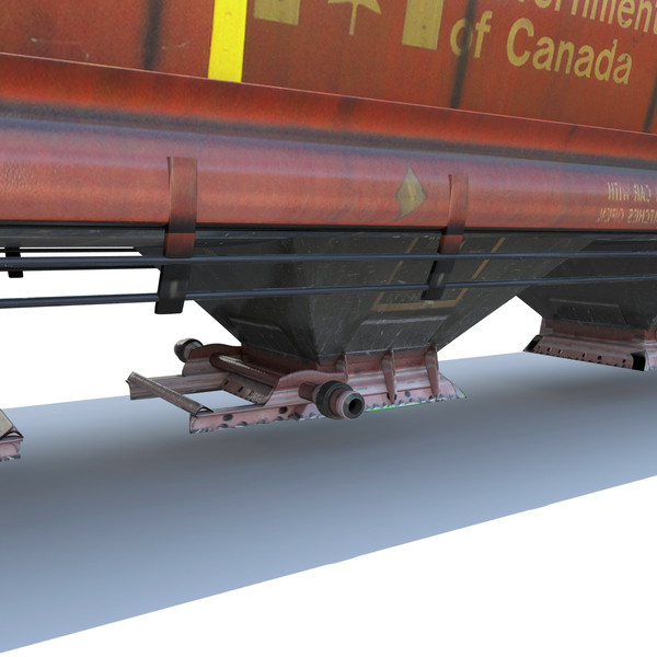 3d railway grain car cargo train - Train Grain Car... by Trueview 3D