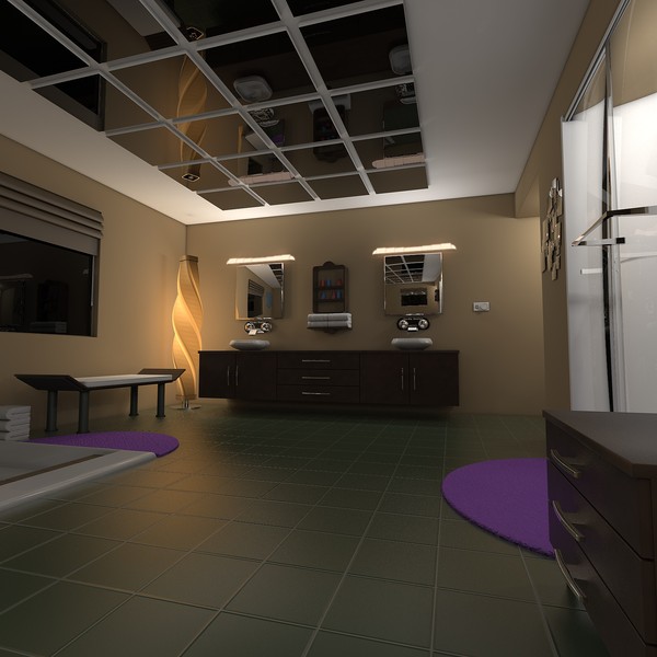 modern elegant bathroom interior c4d - Elegant Bathroom... by KeremGogus