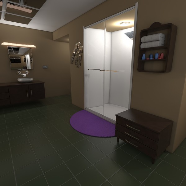 modern elegant bathroom interior c4d - Elegant Bathroom... by KeremGogus