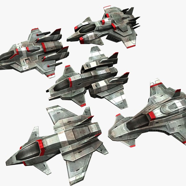 5 space frigates 3d max - 5_Space_Frigates... by Angryfly