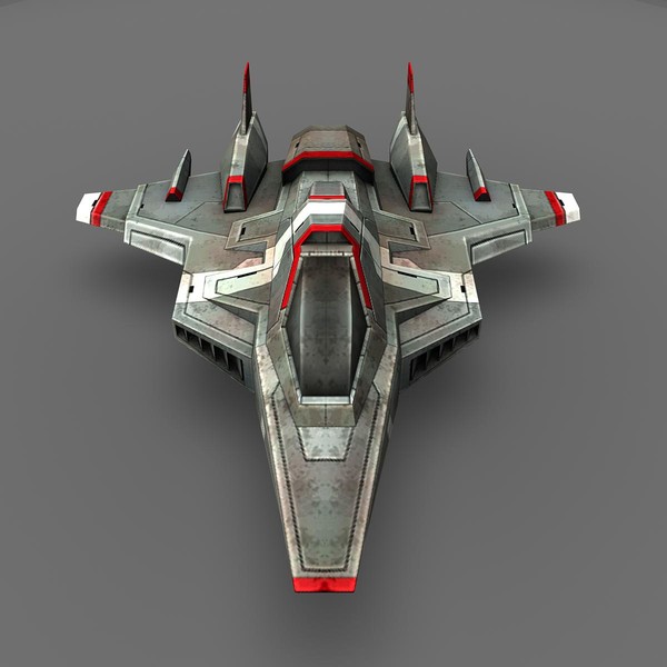 3d model ready games real-time - Space_Frigate_1... by Angryfly