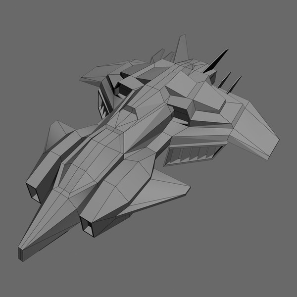 ready games real-time 3d max - Space_Frigate_2... by Angryfly